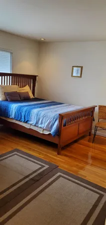 a view of a couch in a room