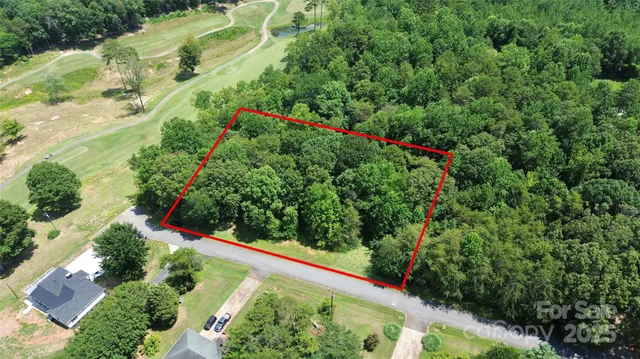 a view of a garden with a tree