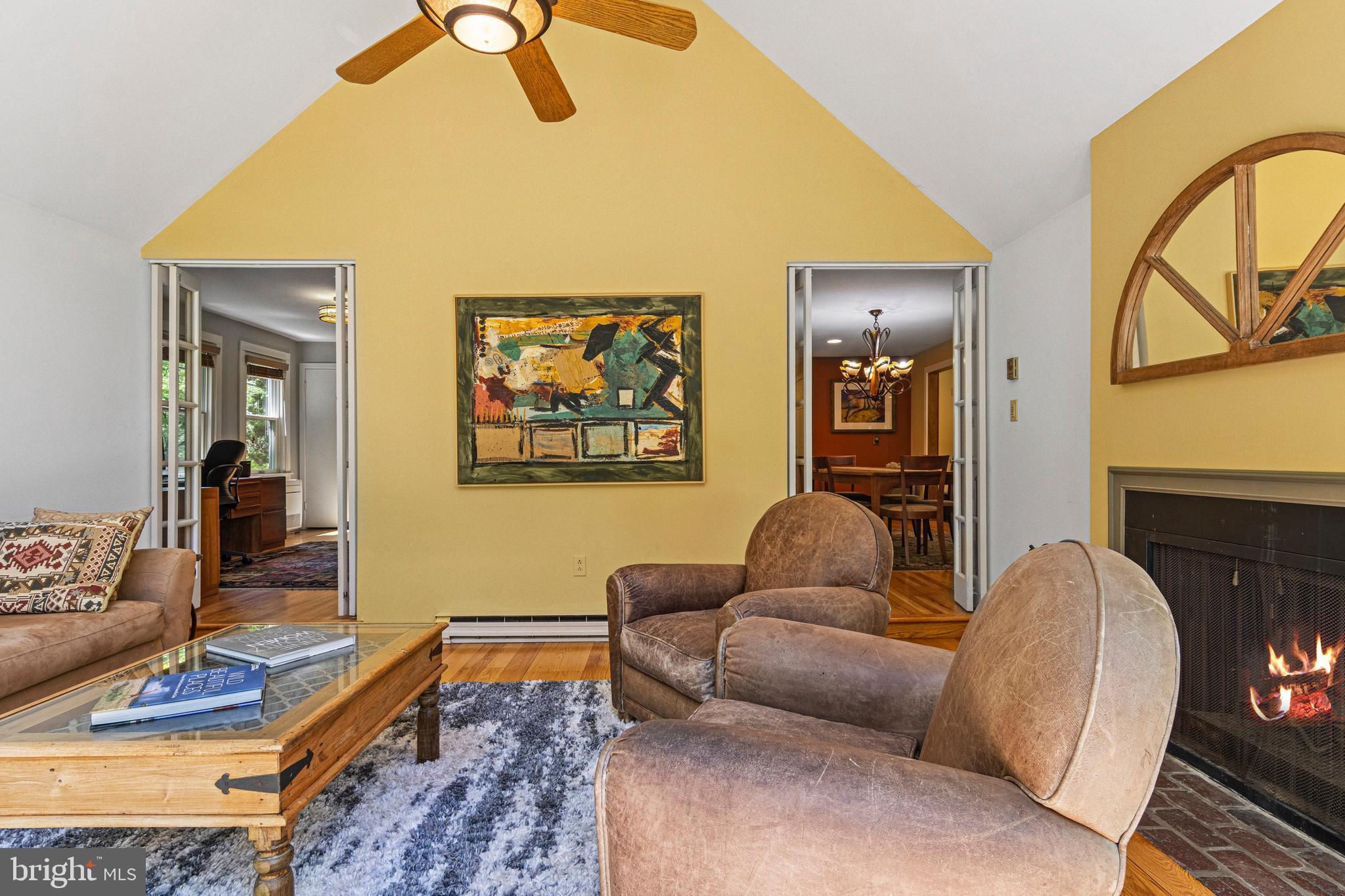 231 West Valley Road Wayne, PA 19087 - Photo 21 of 61 a living room with furniture and a fireplace