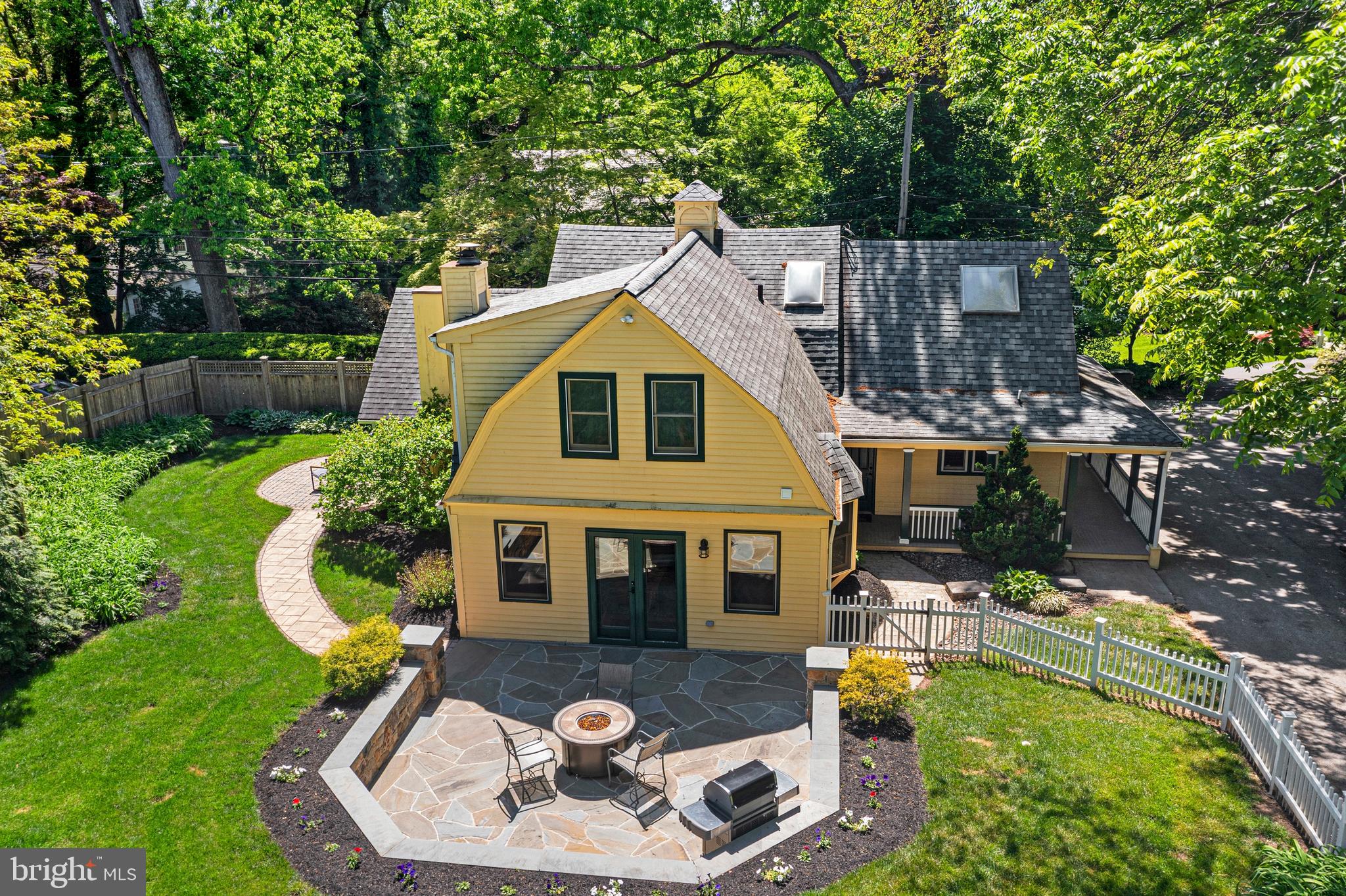 231 West Valley Road Wayne, PA 19087 - Photo 58 of 61 a aerial view of a house with swimming pool garden and patio