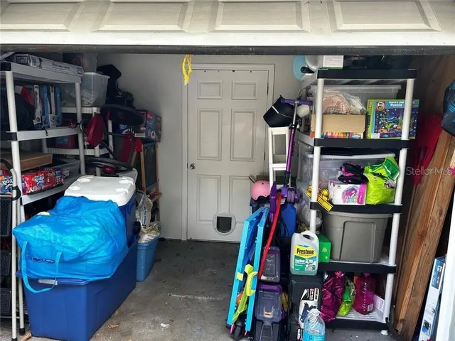 a view of storage and utility room