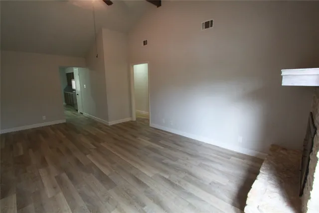 wooden floor in an empty room