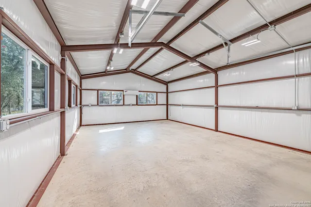 a view of a room with stairs