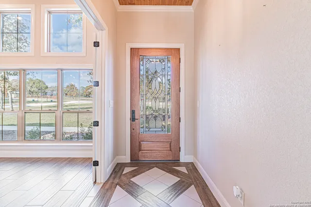 a view of a window in an empty room
