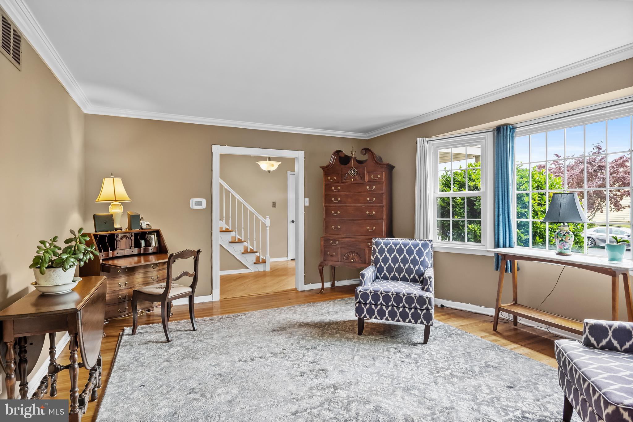 803 Charleston Road Mount Laurel, NJ 08054 - Photo 8 of 36 a living room with furniture and a floor to ceiling window