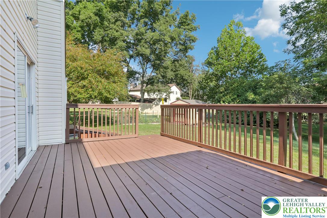 1705 Deer Path Road Easton, PA 18040 - Photo 16 of 42 a view of deck with wooden floor and fence