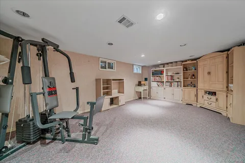 a view of a room with closet