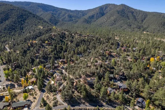 an aerial view of residential house with outdoor space