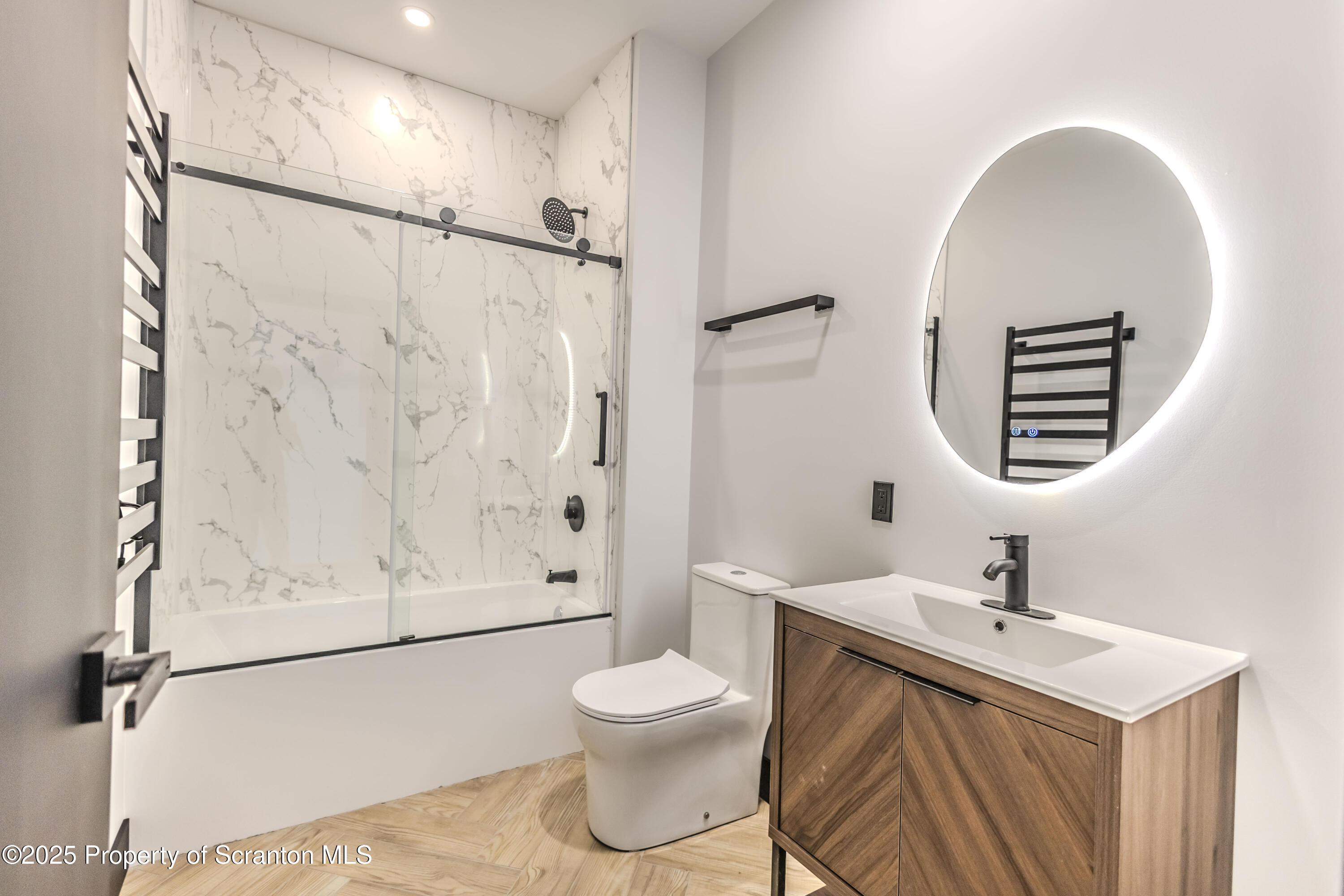 117 Penn Avenue Scranton, PA 18503 - Photo 9 of 25 a bathroom with a sink toilet and shower