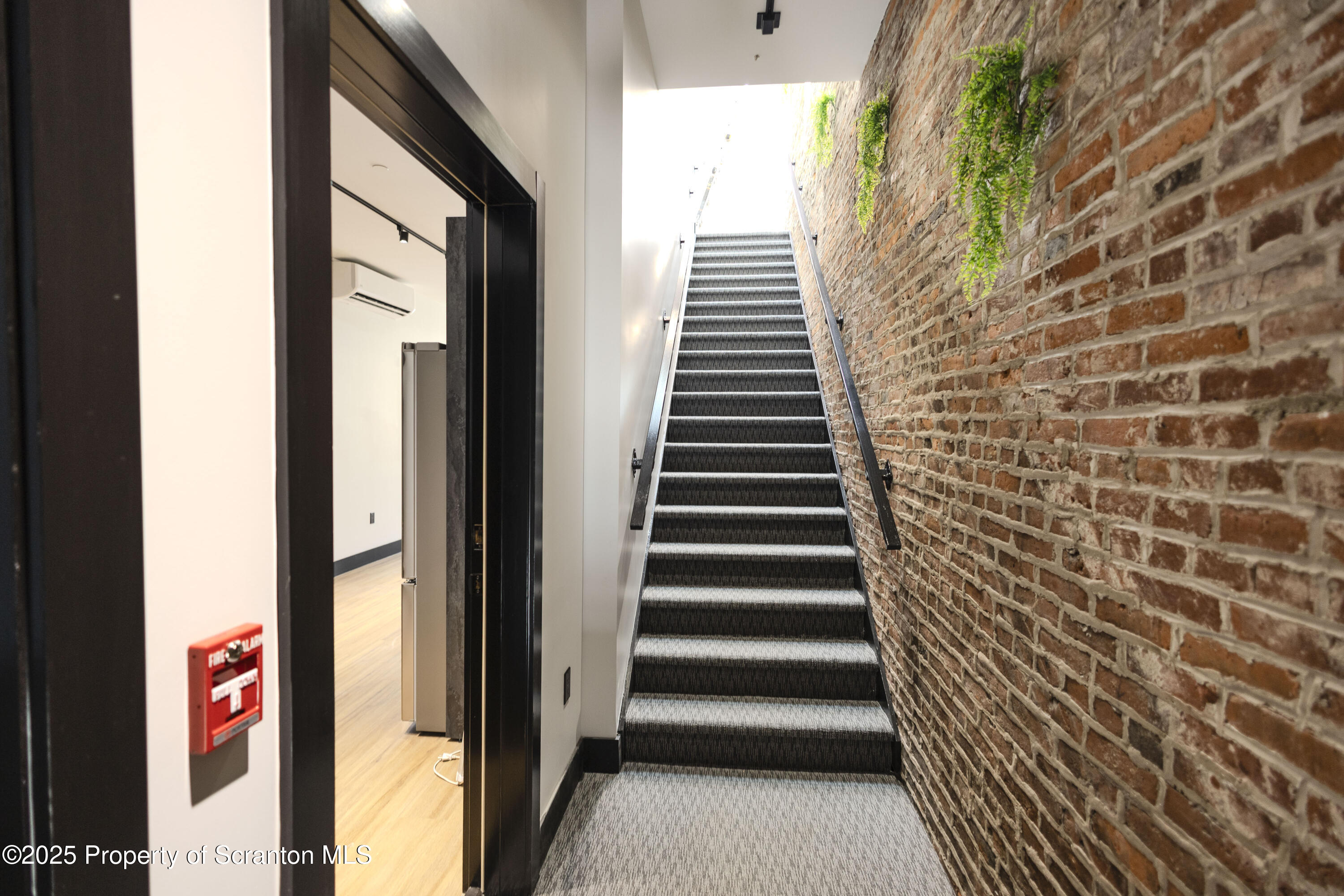 117 Penn Avenue Scranton, PA 18503 - Photo 10 of 25 a view of a hallway with wooden floor and windows