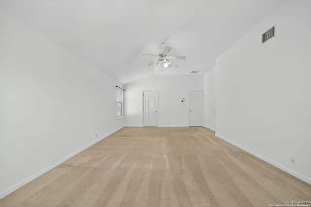 a view of an empty room