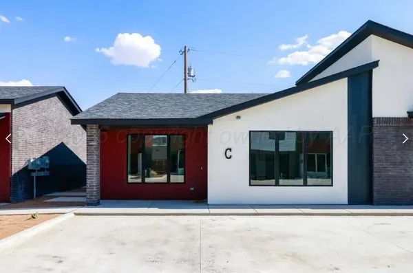 a front view of a house