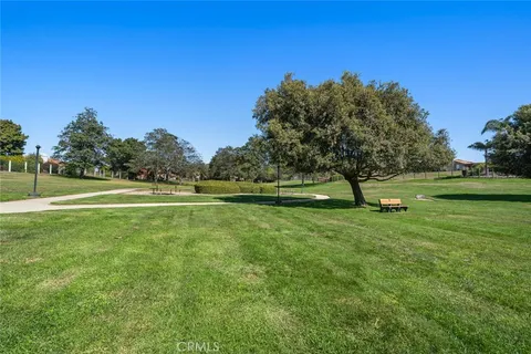 a view of grassy field with trees
