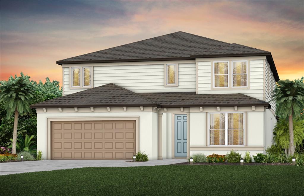 4264 Obsidian Drive Spring Hill, FL 34609 - Photo 1 of 27 a front view of a house with a garden