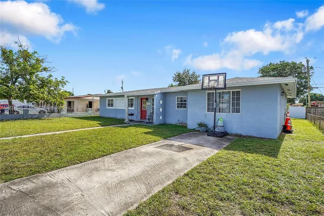 a view of a house with a patio