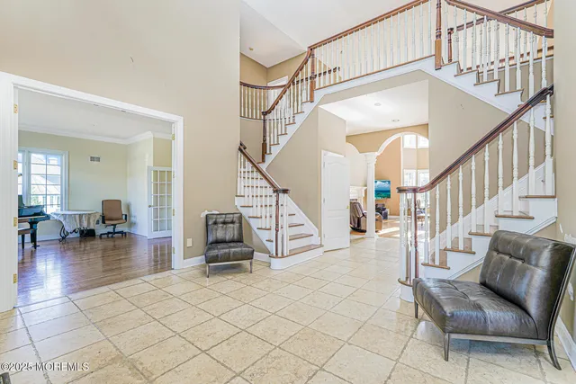 a view of entryway and dining room