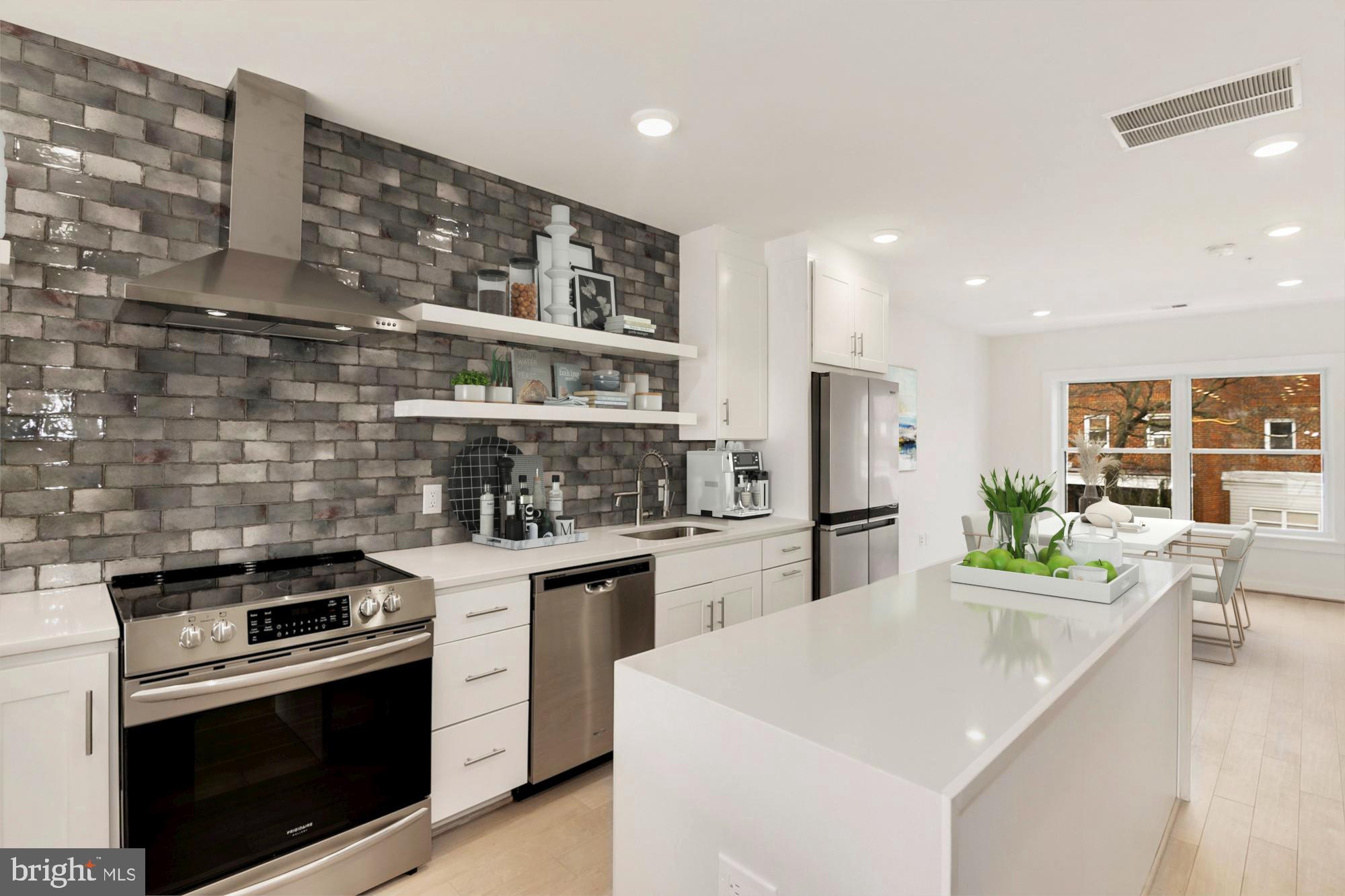 2009 E Street Northeast, Unit 4 Washington, DC 20002 - Photo 16 of 76 Waterfall edged island (VS)