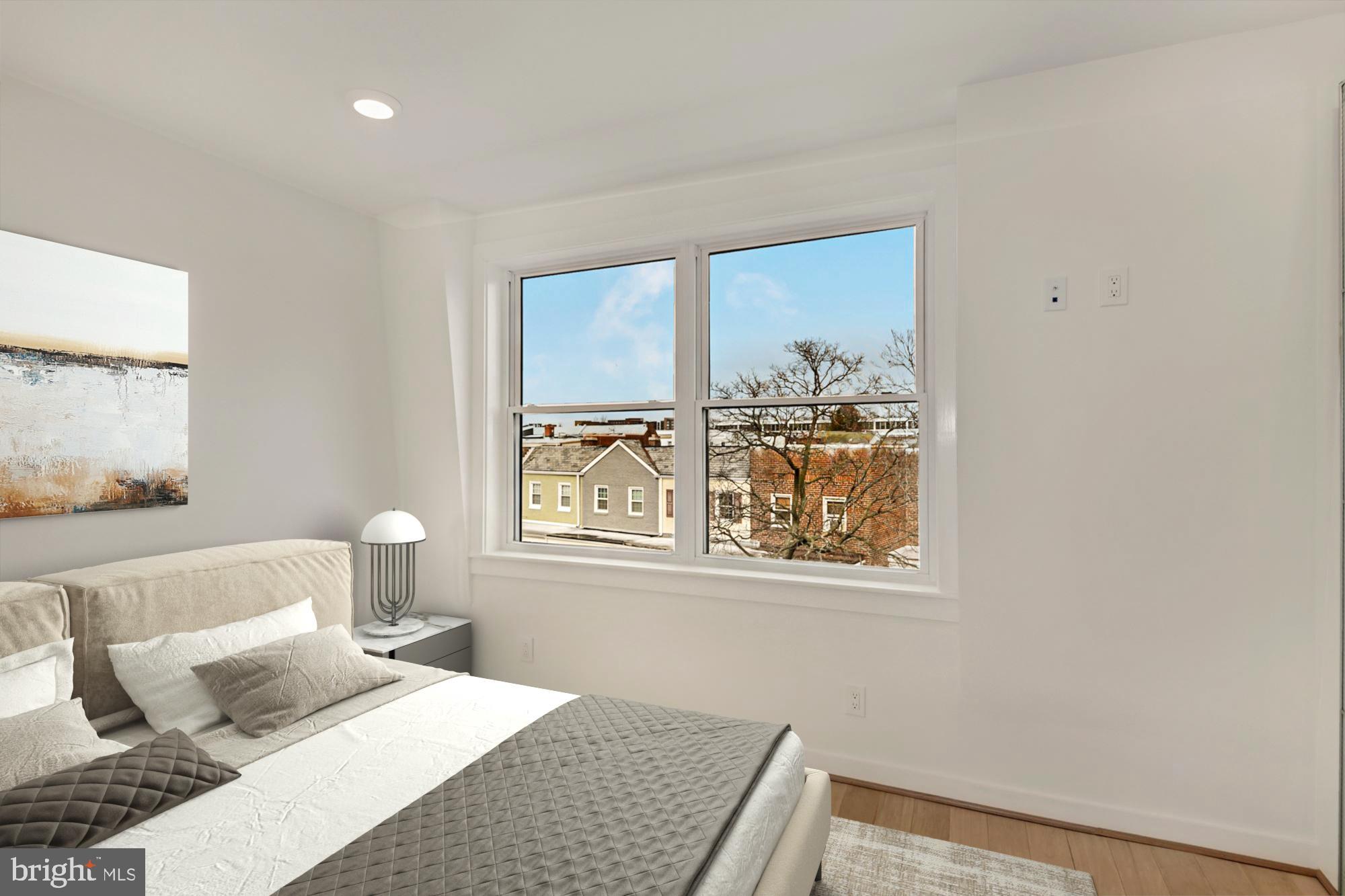 2009 E Street Northeast, Unit 4 Washington, DC 20002 - Photo 40 of 76 Secondary bedroom fits queen bed (VS)