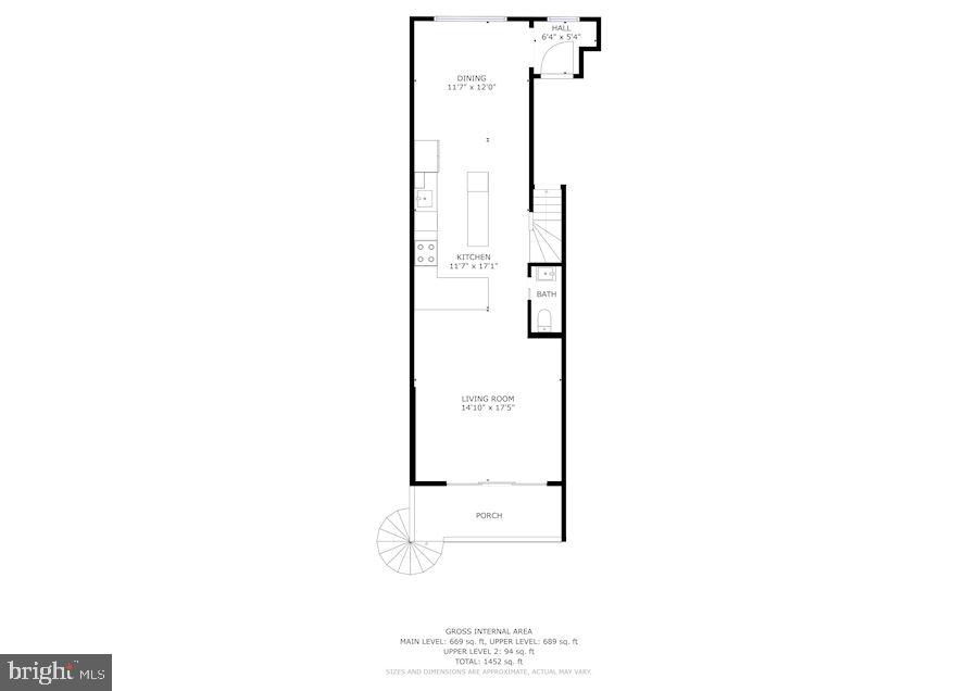 2009 E Street Northeast, Unit 4 Washington, DC 20002 - Photo 74 of 76 Floor plan: first floor
