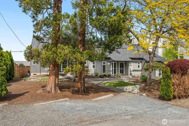 a front view of a house