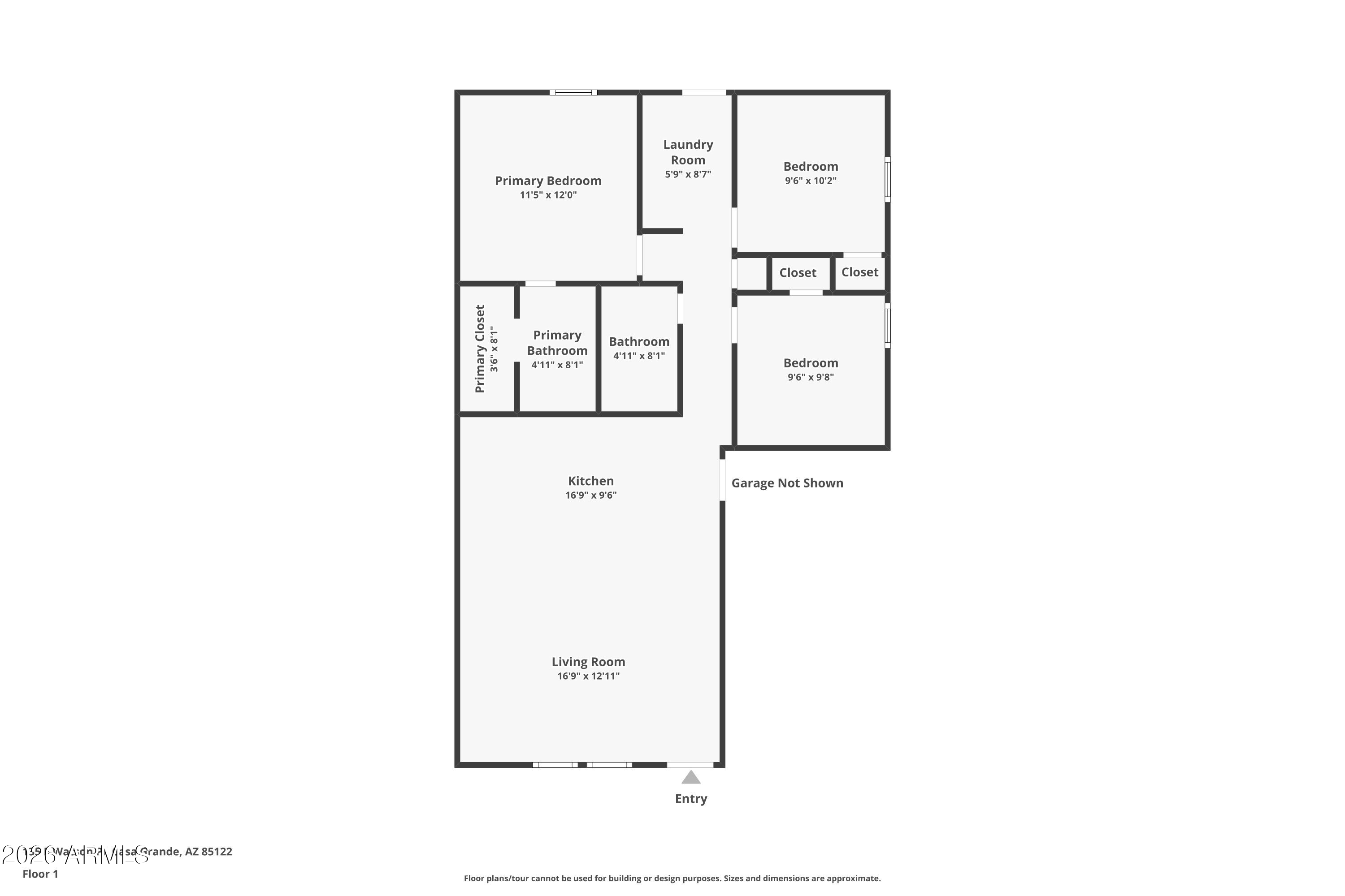 135 Watson Place Casa Grande, AZ 85122 - Photo 22 of 24 a picture of a floor plan