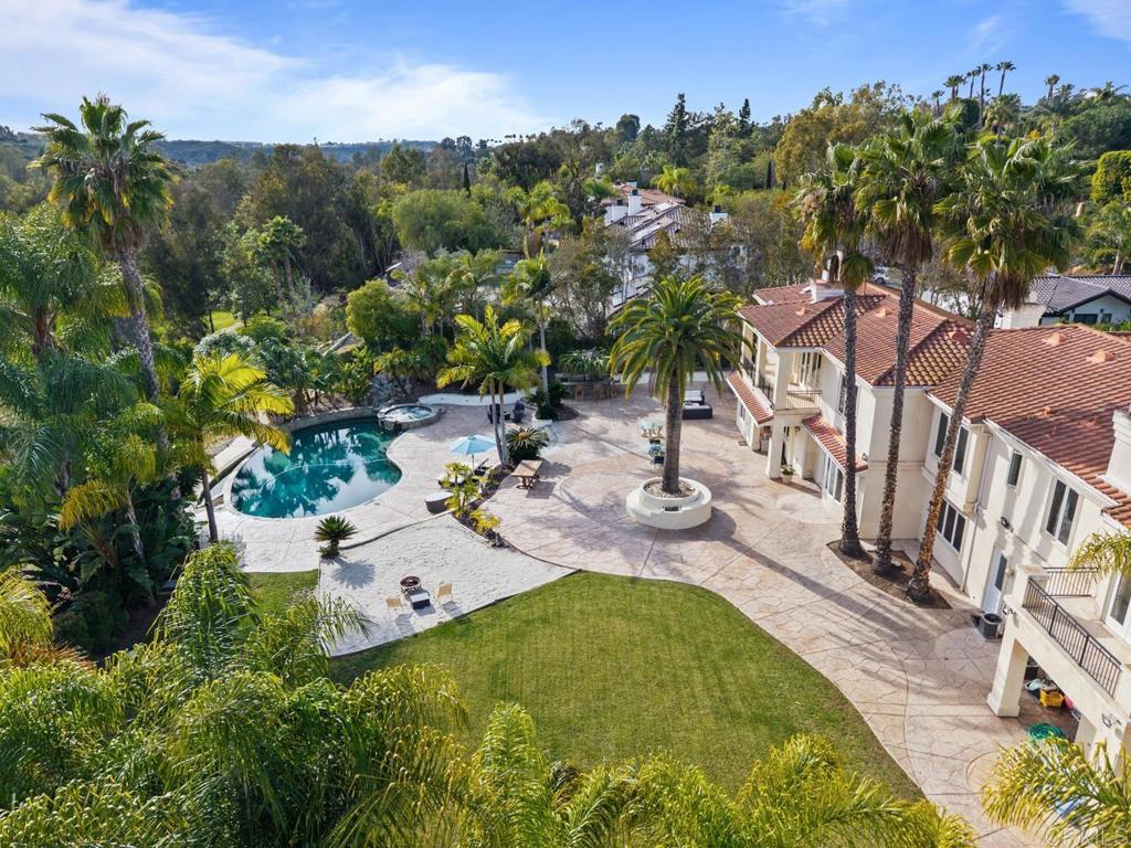 6773 Poco Lago Rancho Santa Fe, CA 92067 - Photo 61 of 65 an aerial view of a house with yard swimming pool and outdoor seating