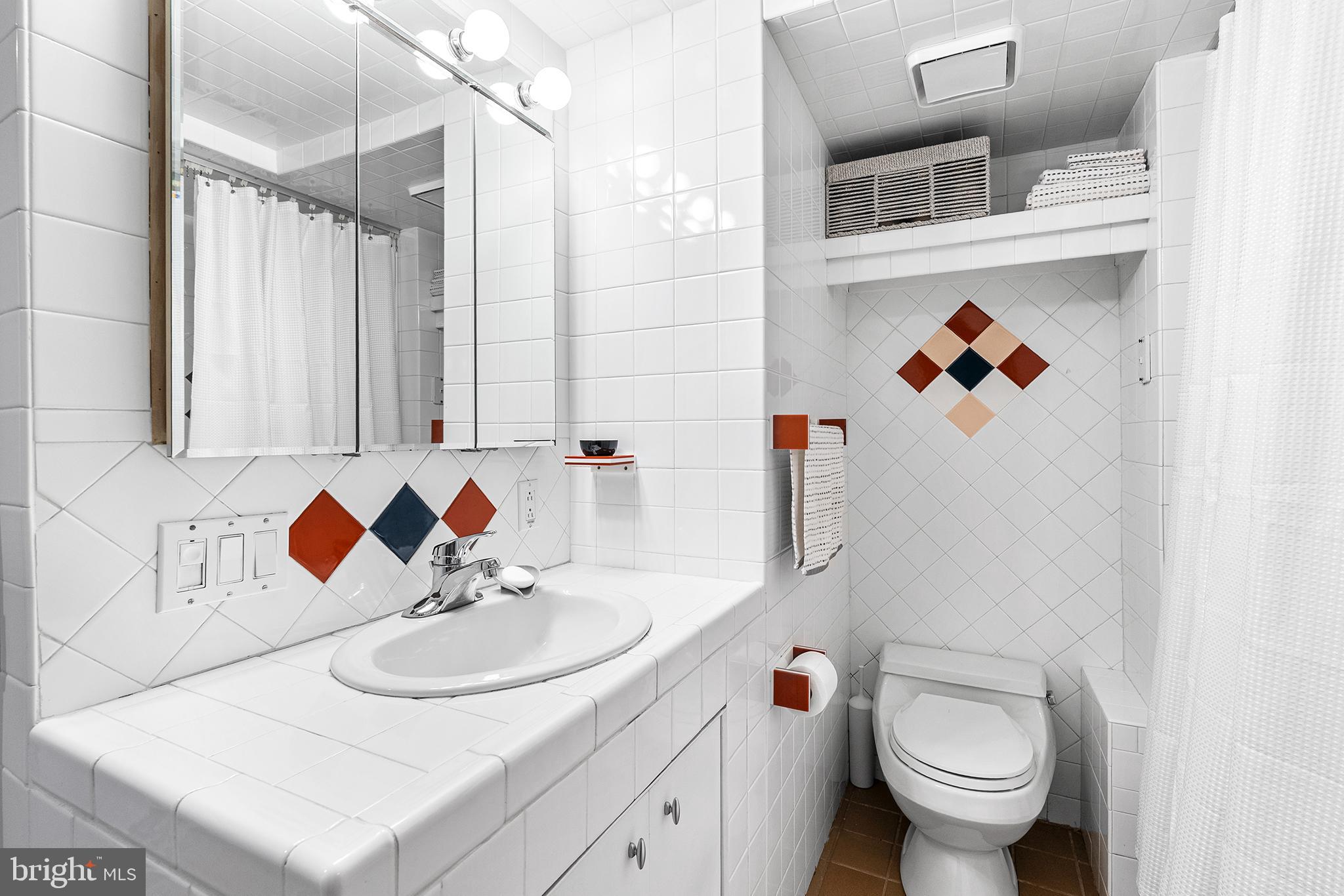 604 South Washington Square, Unit 1106 Philadelphia, PA 19106 - Photo 14 of 24 Bathroom with some personality