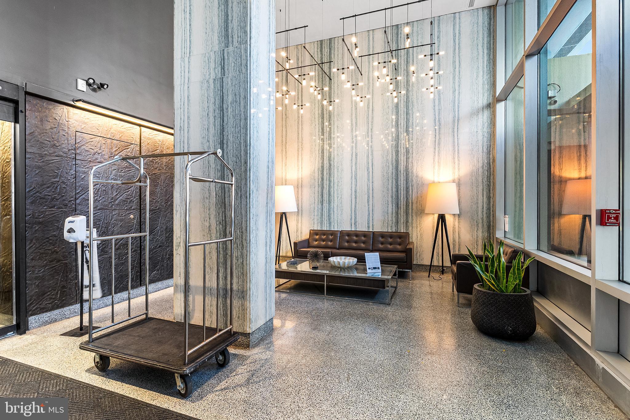 604 South Washington Square, Unit 1106 Philadelphia, PA 19106 - Photo 22 of 24 Elegent lobby with 24 hour concierge