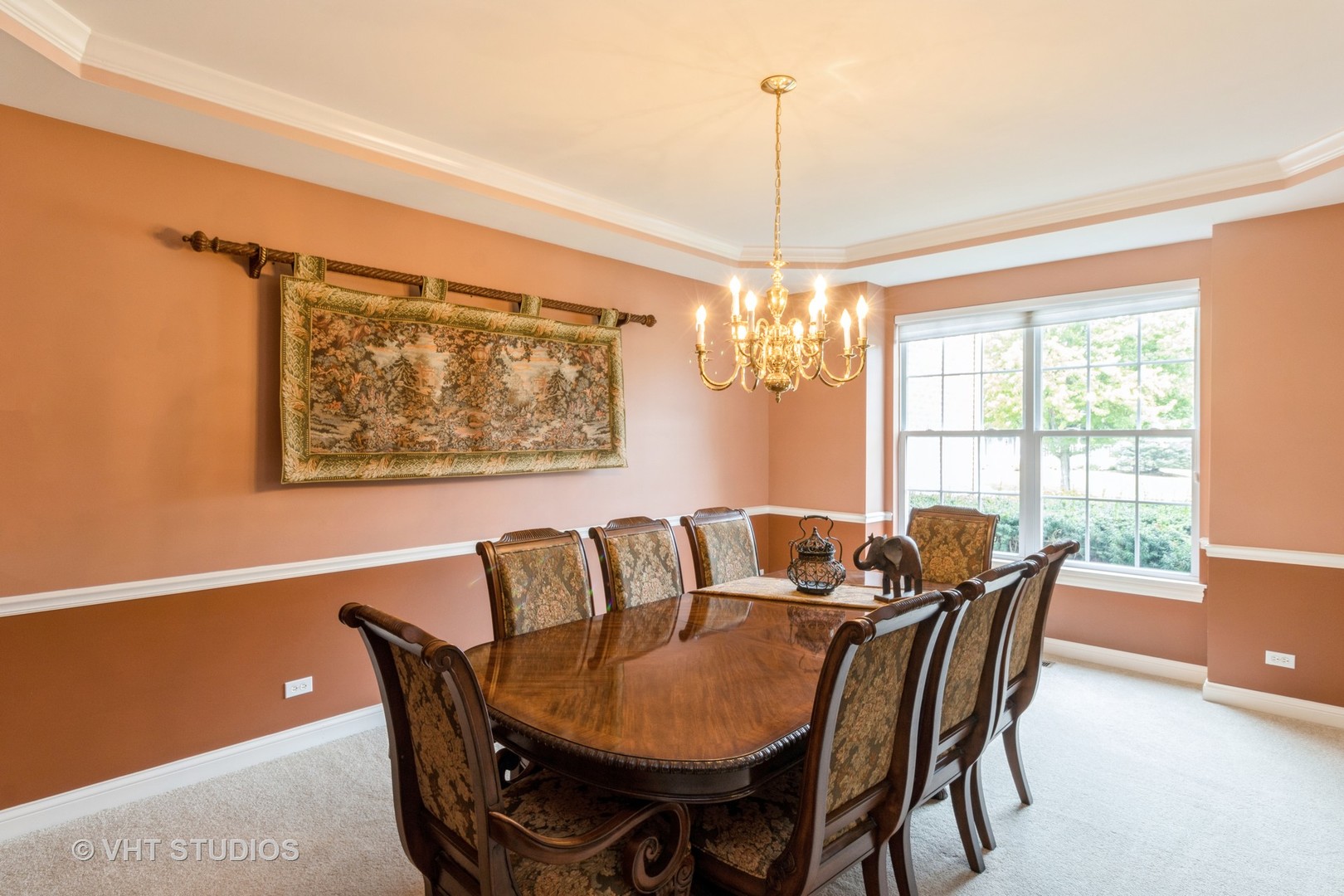 210 Bridle Path Lane Fox River Grove, IL 60021 - Photo 5 of 17 a view of a dining room with furniture window and outside view