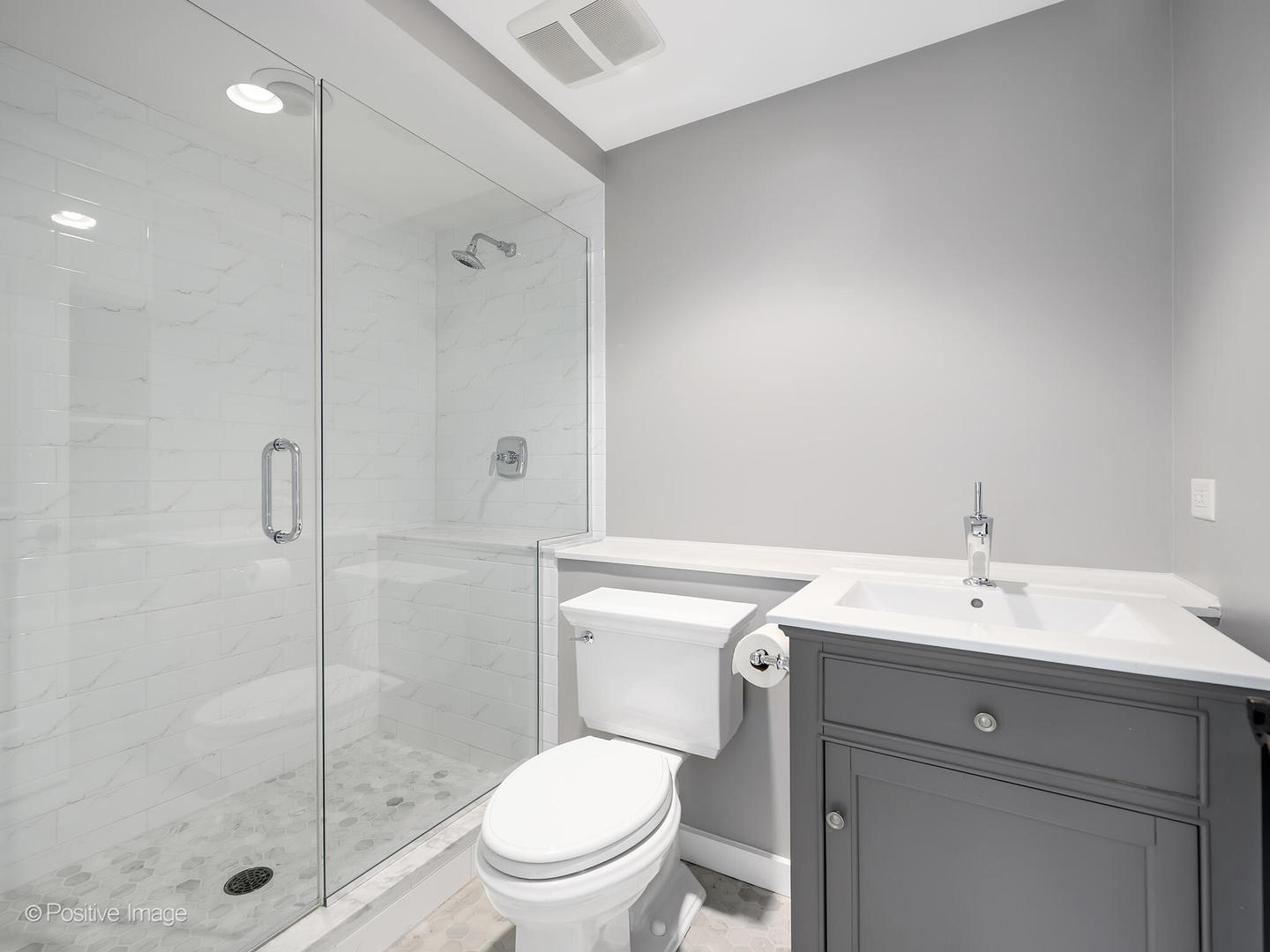 300 Forest Road Hinsdale, IL 60521 - Photo 33 of 43 a bathroom with a sink toilet and shower