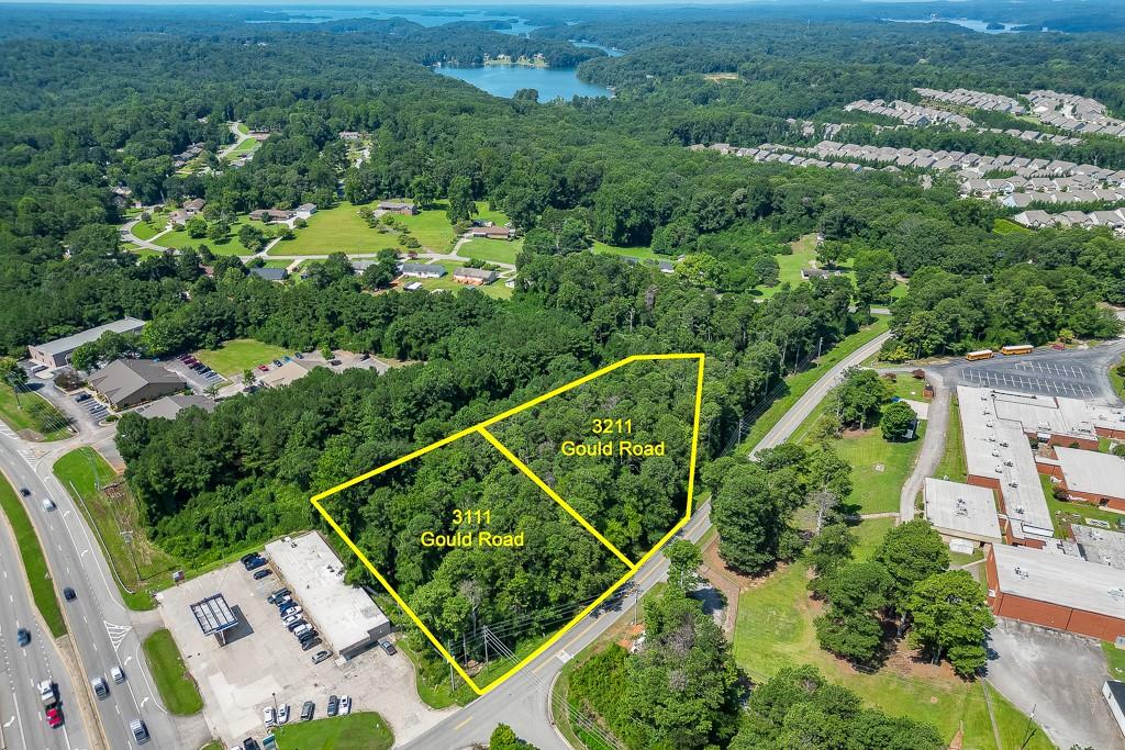 3111 Gould Road Gainesville, GA 30504 - Photo 4 of 9 an aerial view of a house with a yard