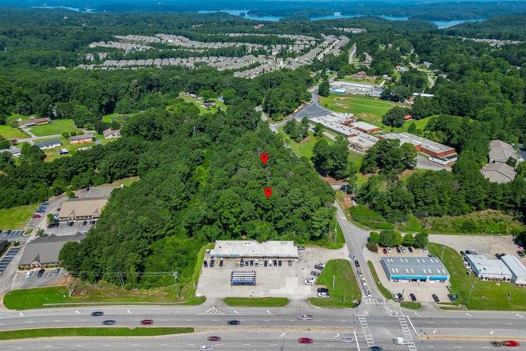 3111 Gould Road Gainesville, GA 30504 - Photo 5 of 9 an aerial view of residential houses with outdoor space and trees