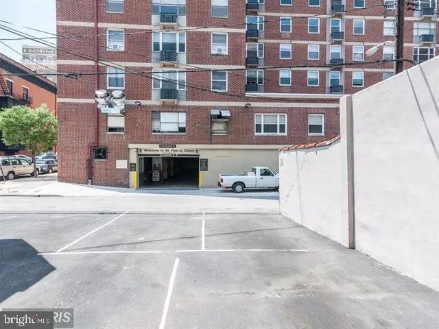 a view of a building with a outdoor space