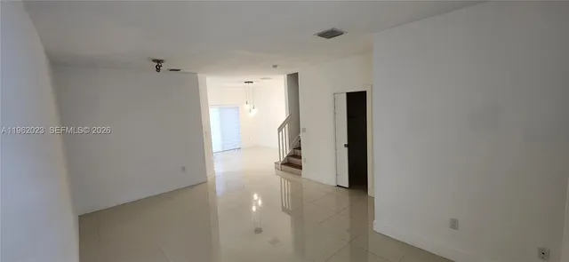 a view of an empty room