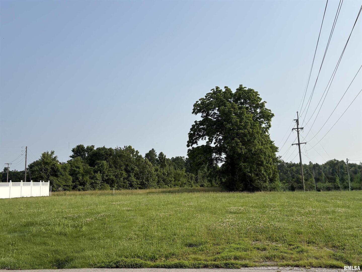 a view of a grassy field