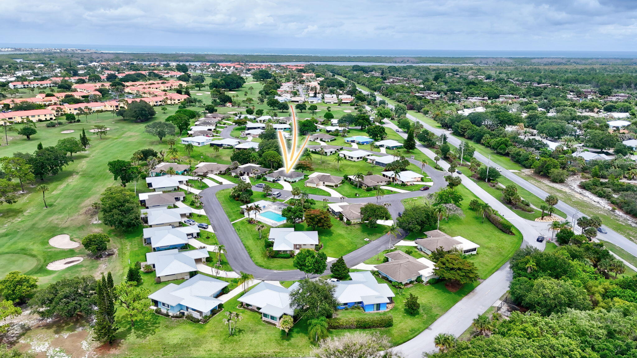 5251 Southeast Sea Island Way Stuart, FL 34997 - Photo 55 of 68 an aerial view of multiple house