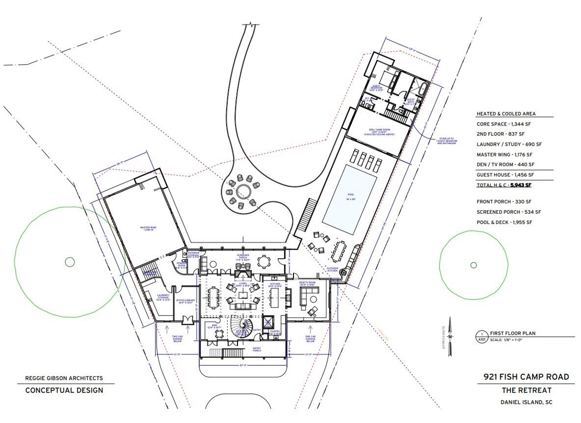 921 Fish Camp Road Charleston, SC 29492 - Photo 12 of 13 Conceptual Floor Plan