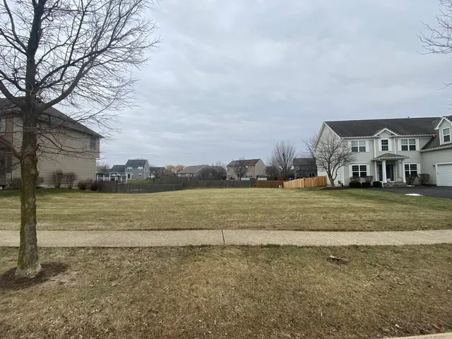 a view of a town with residential houses