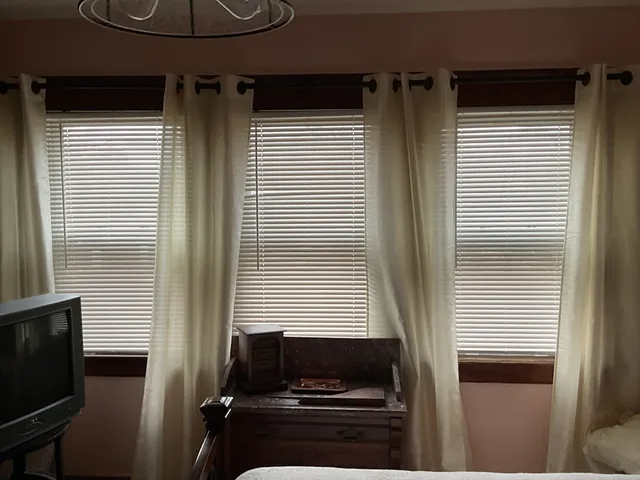 a close view of walk in closet