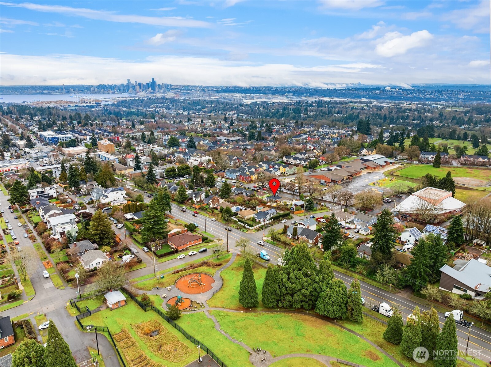 6741 34th Avenue Southwest Seattle, WA 98126 - Photo 24 of 25 an aerial view of multiple house