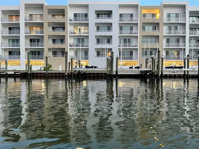 a view of a lake view with a large window