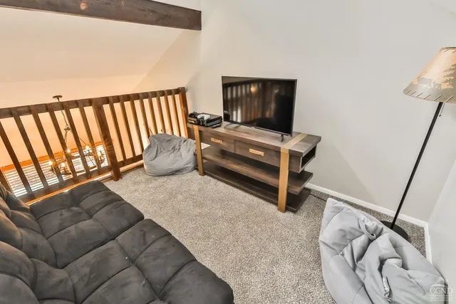 view of a living room with a couch