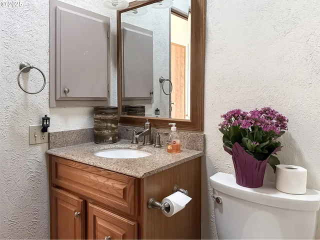 a house view with a seating space