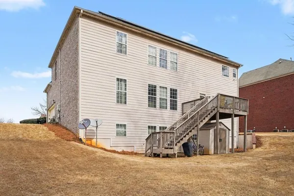 a view of a house with a snow