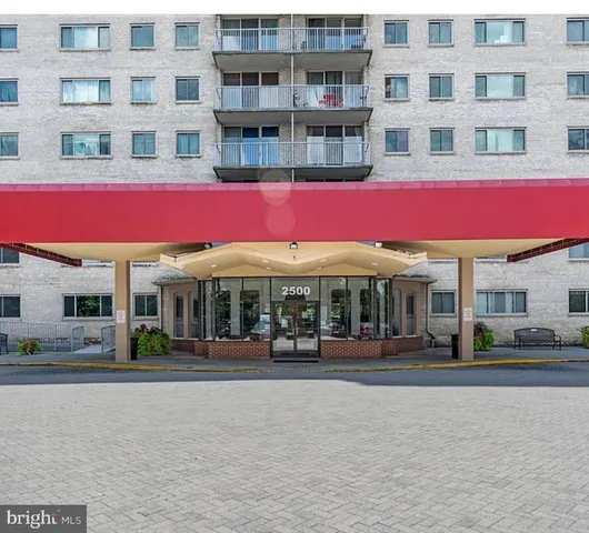 a front view of an apartment building