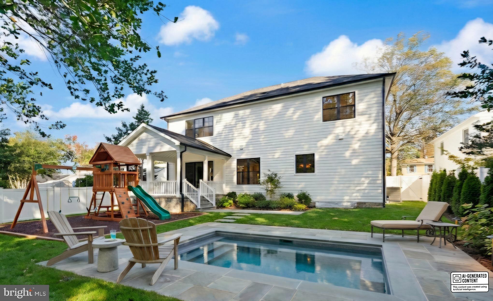 5804 Ridgefield Road Bethesda, MD 20816 - Photo 5 of 56 a front view of a house with garden