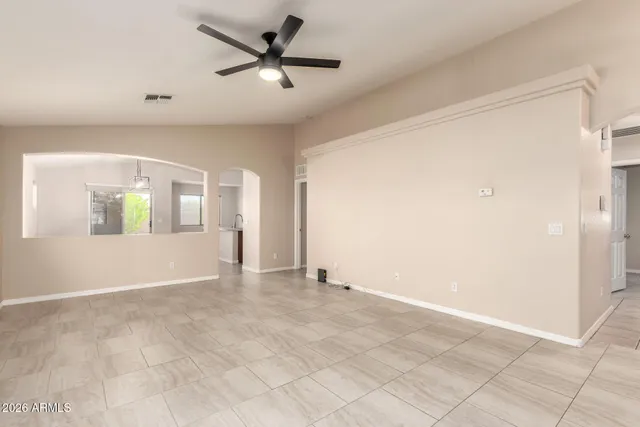 a view of an empty room