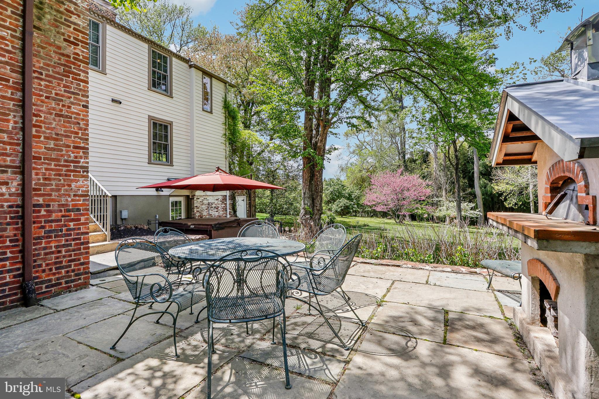 33 Rosedale Road Princeton, NJ 08540 - Photo 67 of 75 Lower patio with pizza oven and hot tub