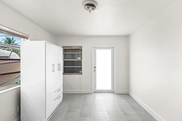 a view of an empty room