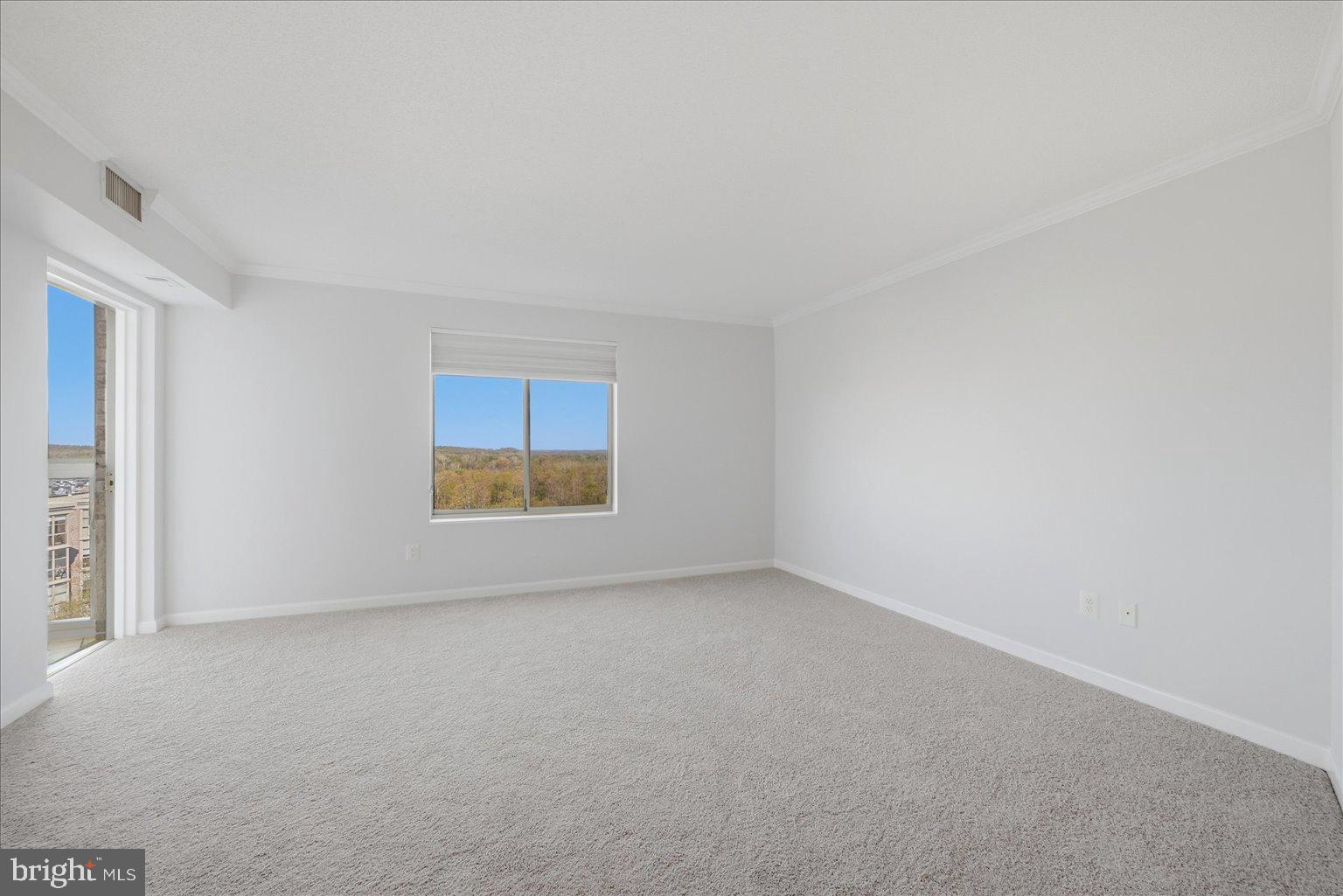 19385 Cypress Ridge Terrace, Unit 514 Leesburg, VA 20176 - Photo 37 of 81 Primary Bedroom with incredible views, new carpet
